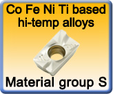Carbide Inserts for MachiningMilling  Super alloys Inconel Waspaloy Nimonic Stellite