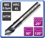 Spot Drills AlTiN Coated Carbide 90 & 120 Point
