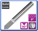 Carbide Engraving Tools Flat Bottom Half Round 90
