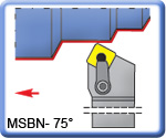 APT 75 MSBNR\L Lathe Turning Tools for SNMG Inserts
