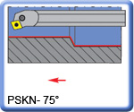 PSKNR\L 75 Boring Bars for SNMG Inserts