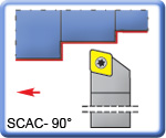 APT 90 SCACR\L Toolholders for CCMT Inserts