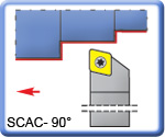 90� SCACR\L Toolholders for CCMT Inserts 150mm long