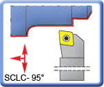 95� SCLCR\L Toolholders for CCMT Inserts 150mm long
