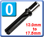 Spade Drill Insert Holders Series 0, 13.0mm - 17.5mm
