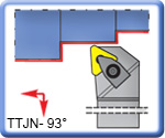 TTJNR\L 93 Toolholders for TNMG Inserts