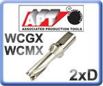 U-Drills 2xD for WCMX Inserts 15-55mm Diameter