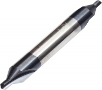 Centre Drills 2.5mm x 60 Point 6mm Shank AlTiN Coated Carbide