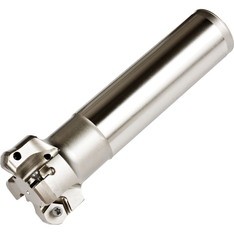 End Mill for HNKU Inserts 40mm diameter 150mm long 4 teeth 32mm plain shank Associated