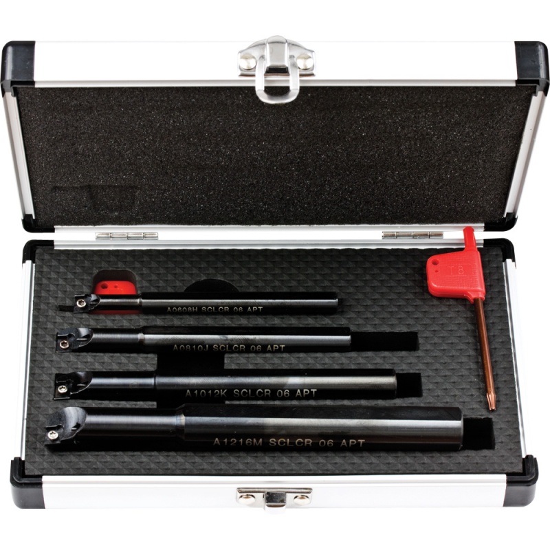 SET ASCLCR 06 Steel Shank Boring Bar set Thru' Coolant for CCMT 0602