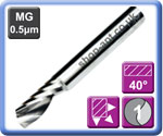 Single - 1 Flute End Mills for Plastic Acrylic PVC and Non-ferrous Metals