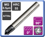 Chamfer Mill 90 Countersink 4 Flute AlTiN 55HRC