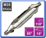 Centre Drills M35 Uncoated High Speed Steel