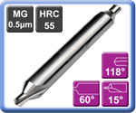 Carbide Centre Drills 60 Uncoated Aluminium Series 55HRC