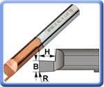 MFR Miniature Carbide Face Grooving Boring Bars