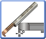 MGR Miniature Carbide Internal Grooving Boring Bars