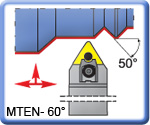 60° MTENN Toolholders for TNMG Inserts