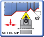 60 MTENN Toolholders for TNMG Inserts