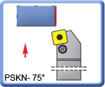 PSKNR\L 75° Toolholders for SNMG Inserts