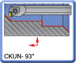 93 CKUNR\L Boring Bars for KNUX Inserts