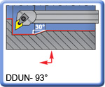 93 DDUNR\L  Boring Bars for DNMG Inserts