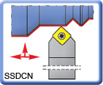 APT 45° SSDCN Toolholders for SCMT Inserts