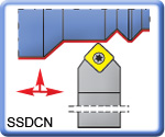 45 SSDCN Toolholders for SCMT Inserts