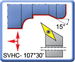 APT 107°30' SVHCR\L Lathe Turning Tools for VCMT Inserts