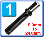 Spade Drill Insert Holders Series 1, 18.0mm - 24.0mm
