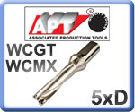 U-Drills 5xD for WCMX Inserts 15-45mm Diameter