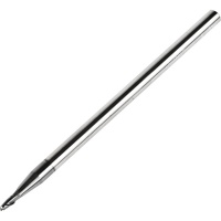 Ball Nose End Mill for General Use 1mm Diameter 2 Flute AlTiN 45HRC 75mm Long