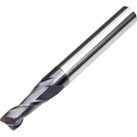 Carbide End Mill for General Use 8mm Diameter 2 Flute AlTiN Coated 45HRC