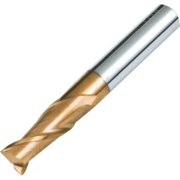 High Hardness High Speed Carbide End Mill 12mm Diameter 2 Flute AlTiNS Coated 65HRC