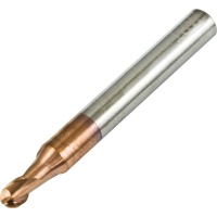 High Strength High Hardness 2 Flute Carbide Ball Nose End Mill 5mm Diameter AlTiNS Coated 65HRC