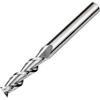 End Mill for Aluminium 8mm Diameter 2 Flute 75mm Long Un-coated Micro-grain Carbide