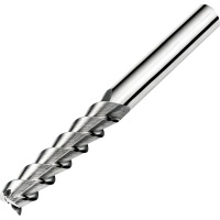 End Mill for Aluminium 12mm Diameter 3 Flute 150mm Long Un-coated Micro-grain Carbide