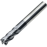 Carbide End Mill for General Use 8mm Diameter 4 Flute AlTiN Coated 45HRC