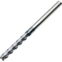 Carbide End Mill for General Use 8mm Diameter 4 Flute 150mm Long AlTiN Coated 45HRC