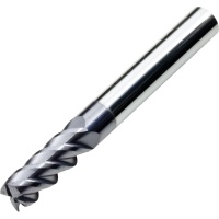 Carbide End Mill for Stainless 10mm Diameter 4 Flute AlTiN Coated 55HRC