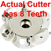 A-SOKU15-125-R08 Milling Cutter for SOKU 1505 Inserts 125mm diameter 8 Teeth