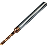 EDSD5D-04017 1.7mm Diameter Carbide Drill 4mm Shank 10mm Flute Length 50mm Long AlCrTiN-X Coated