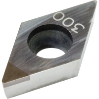 DCMW 11T304 CBN300 CBN Turning Insert for Hardened Steel 45-65 HRC Interrupted Cutting