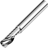 6mm Diameter 1 Flute Carbide End Mill Slot Drill for Aluminium 12mm Flute Length
