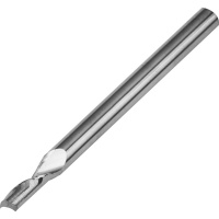 2mm Diameter 1 Flute Carbide End Mill Slot Drill for Aluminium 4mm Flute Length