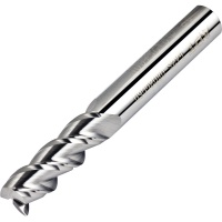 3 Flute Carbide End Mill for Aluminium 12mm Diameter 45 Helix