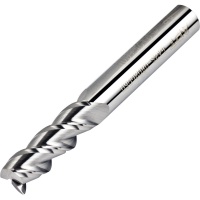 3 Flute Carbide End Mill for Aluminium 8mm Diameter 45 Helix