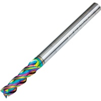8mm Diameter Variable Helix Carbide End Mill for Aluminium DLC Coated 75mm Long