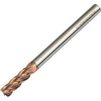 ED4S-04040075 4mm Diameter 4 Flute Carbide End Mill AlTiCrN Coated 55HRC 75mm Long