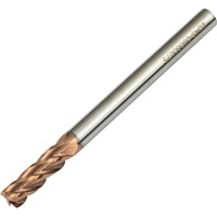 ED4S-06060075 6mm Diameter 4 Flute Carbide End Mill AlTiCrN Coated 55HRC 75mm Long