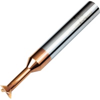 EDT4-0808H12-45 8mm Diameter Dovetail Cutter 4 Flute 45 Angular Back Under Cutting Carbide End Mill 60mm Long 55HRC